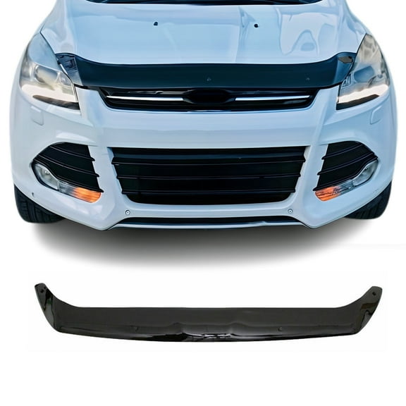 Front Bug Shield Hood Deflector Guard for Ford Escape 2013-2016 Black Smoke