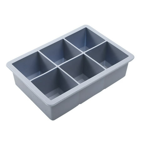 

6 Grid Silicone Ice Square Mold Square Shape Ice Square Ice- Blue