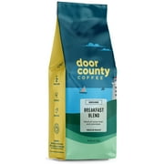 Door County Coffee Breakfast Blend, Multi-Origin of Sumatra, Costa Rica and Colombia Specialty Arabica Beans, Ground, 10oz