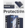 thumbnail image 4 of Funda de piel Miimall para Samsung Galaxy Z Fold 7, color azul, 4 of 7