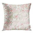 thumbnail image 1 of EREHome Taie d'Oreiller Colorée à Motif Patchwork Rose Roses Papillons aux Couleurs Pastel Housses de Coussin 18x18 Pouces, 1 of 1