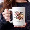 thumbnail image 3 of Loved One Memorial Cardinal Tea Cup, Custom Name Cardinal With Flower Ceramic Mug, Red Cardinal Bird Coffee Mug, Customized Cardinal Sympathy Ceramic Cup, Cardinal Gifts, White Mugs 11oz or 15oz, 3 of 5