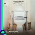thumbnail image 4 of MEDICAL STORE de Lujo Silla Modelo 52103-3 en 1: Comodo, Asiento Aumento Inodoro y Silla Ducha | Baño Portátil Adultos con Regatones Antiderrapantes y Cubeta | Silla Bacinica Adultos, 4 of 9