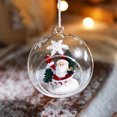 thumbnail image 3 of Bola de cristal transparente para Navidad, adorno para árboles de Navidad, regalos de boda, decoración para el hogar, colgante pequeño, adorno de bola 2025, 3 of 5