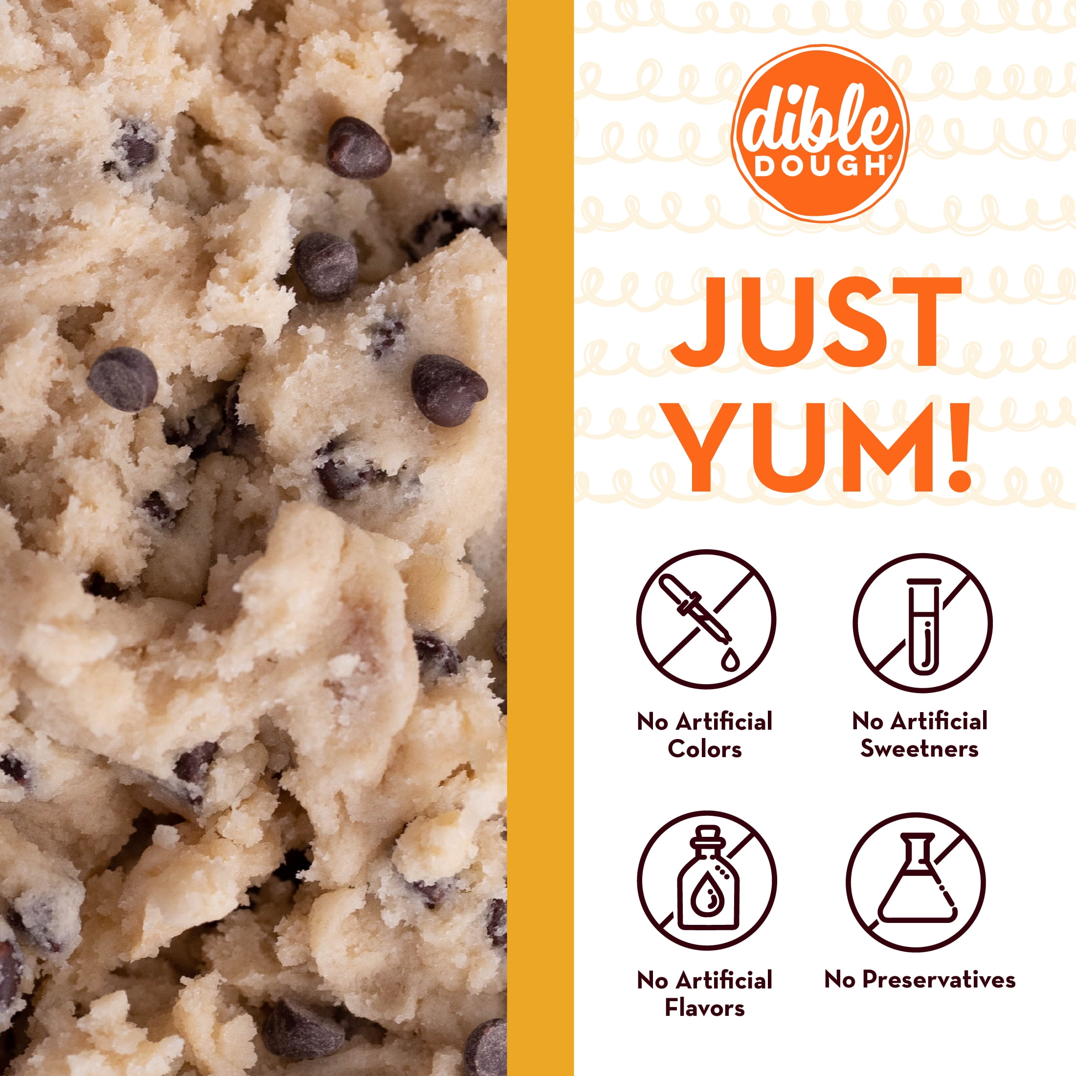Dible Dough Chocolate Chip Edible Cookie Dough Bar
