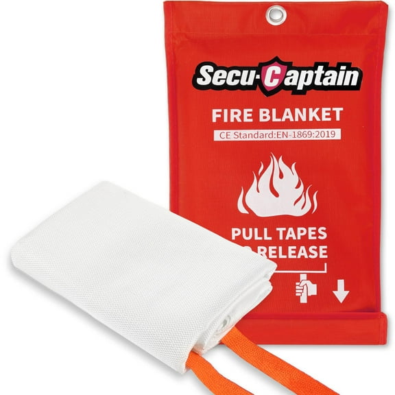 SecuCaptain Emergency Fire Blanket for Home and Kitchen - 40"x40"