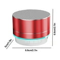 thumbnail image 3 of Metal Bluetooth Speaker - Mini Portable Audio with Colorful Breathing Night Light, Payment Voice Broadcast, Bluetooth 5.0 for Laptops, 3 of 8