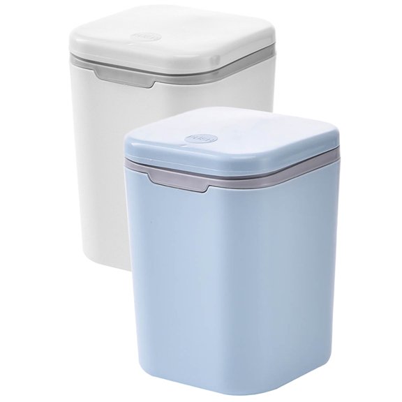 FRCOLOR 2 Pcs Small Trash Can Outdoor Desktop Premium Material