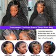 thumbnail image 4 of 32 Inch Lace Front Wig Human Hair Deep Wave Lace Front Wigs 210 Density HD Lace Frontal Wigs Human Hair 13x6 Lace Front Wigs Human Hair Pre Plucked Deep Curly Human Hair, 4 of 7