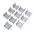 thumbnail image 1 of Capaces De Panel De Cerca De 10 Piezas, Sujetadores De Maderas De Acero Galvanizado De Forma U, Clips De Montaje De Cercas Anti Vibración Anti -robo Para Postes De Maderas De, 1 of 7