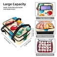 thumbnail image 3 of Bowling Insulated Double Layered Lunch Bag with Two Compartments, Large Capacity, and Handheld Design - 7.1x11.4x16.1 Inches, 3 of 6
