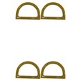 thumbnail image 4 of mmirethe 2Pcs Women Purse Handles Belt Replacement Handmade DIY for Tote Purse Making beige D shape 2Set, 4 of 6