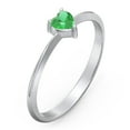 thumbnail image 3 of Heart Birthstone Ring - Emerald (May), 3 of 6