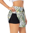 thumbnail image 2 of Bixox Women's Vintage Utensils pattern 2 in 1 Running Shorts - Lightweight Athletic Workout Gym Yoga Shorts Liner with Pockets - X-Large, 2 of 7