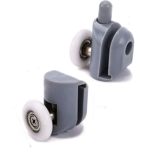 Gordon Glass® Shower Door 7/8" Dia. Ball Bearing Roller Assembly for Sliding Shower Doors (1 Upper Rollers and 1 Bottom Rollers)