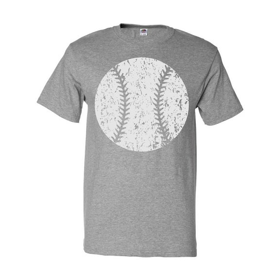 Inktastic Distressed Baseball in White T-Shirt