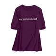 thumbnail image 4 of Shwomsmer Womens T Shirts Women's Oversized Top Vintage Loose Short Sleeve T Shirt T Neck Tops for Women, 4 of 4