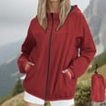 thumbnail image 1 of Mgmyaa Veste Imperméable à Capuche pour Femmes Coupe-Vent Légère avec Poches, 1 of 9