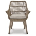 thumbnail image 2 of Signature Design by Ashley Beach Front Outdoor Arm Chair with Cushion (Set of 2), Beige, 2 of 8