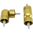 thumbnail image 3 of MERIVILLE Hinged Elbow Connector - Designed for Bay Window Curtain Rods or Corner Drapery Rods up to 1 1/8" Diameter, Royal Gold Finish, 2 Pcs, 3 of 4