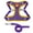 Purple, variant on Spencer No Pull Dog Harness and Leash Adjustable Reflective No-Choke Pet Vest Harness Nylon Easy Control for Small Medium Large Dogs （L, Orange）