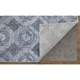 thumbnail image 3 of Feizy Marigold Transitional Geometric, Gray/Blue/White, 8' x 11' Area Rug Easy Care Stain Resistant Fade Resistant Global Floral & Botanical Floor Rug for Living room Bedroom, 3 of 9
