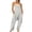 Gray Wide Leg Jumpsuits for Women, variant on Dyegold Jumpsuits for Women Casual, Jumpsuits for Women 2023 Floral Print Casual Summer Wide Leg Trousers Long Pants Sleeveless V-Neck Overalls Rompers