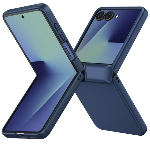 GAOBAO for Samsung Galaxy Z Flip 7 Case, Full Body Cover Anti-Scratches Shockproof Hard Ultra-Thin Protective Phone Cover for Samsung Galaxy Z Flip 7, Blue