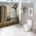 thumbnail image 7 of Shiartex Rural Landscape Bathtub Home Decor Waterproof Shower Curtain with Hooks - 100% Polyester Fiber, Washable Shower Curtain for Bathroom 60"x72, 7 of 7