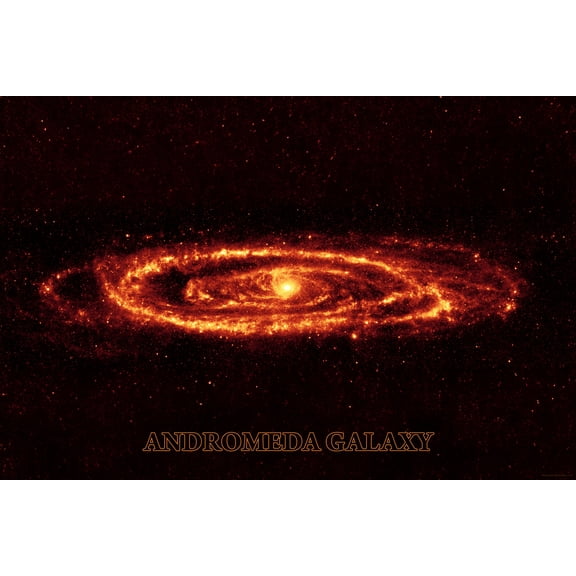 24"x36" Gallery Poster, Andromeda Galaxy taken by Spitzer p3