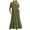Army Green, variant on Summer Dress Saving! Women Casual Short Sleeve Crewneck Dress Flowy Tiered Maxi Beach Dress with Pockets Dark Blue M