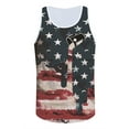 thumbnail image 2 of Innerwin Tank Tops American Flag Print Mens Muscle Shirts Gym Sleeveless Bodybuilding Summer Style H M, 2 of 3