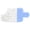 Blue and white, variant on Popsicle Chew Toy for Puppies with Water Injection, 14x7.5cm Freezable Teething TPR Dog Toy for Summer Cooling