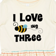 thumbnail image 4 of Inktastic 3rd Birthday Bee Girls Toddler Dress, 4 of 5