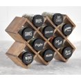 thumbnail image 1 of Farberware Prefilled 10 Jar Wood Spice Rack, 1 of 4
