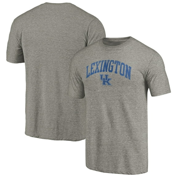 Men's Heathered Gray Kentucky Wildcats Hometown Arched City Tri-Blend T-Shirt