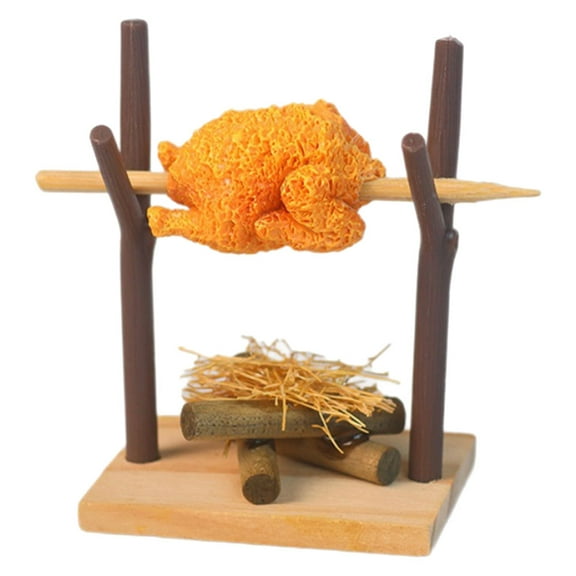 COSMOBETTY Miniature Barbecue Grill Toy Kids Realistic Play Food Dollhouse Accessories