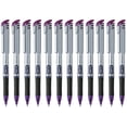 thumbnail image 1 of Pentel EnerGel Bol&iacute;grafo de Gel L&iacute;quido, Punto Fino, 0.7 mm, Cuerpo Plateado, Tinta Violeta, Caja con 12 Piezas, BL17-V, 1 of 5