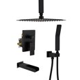 thumbnail image 1 of Boyel Living 10 Inch Ceiling Mount Rain Shower System Shower Combo Handheld Shower Oil Rubbed Bronze, 1 of 1