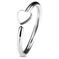 thumbnail image 4 of Nose & Cartilage 20G Hoop Ring Heart Charm Anodized Surgical Steel - Sold Each, 4 of 5