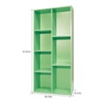 thumbnail image 6 of Mifurn 7-Cube Reversible Open Shelf Bookcase, Storage Organizer, Light Green, 6 of 10