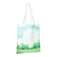 thumbnail image 2 of YFYANG Reusable Cotton Canvas Tote Shopping Bag, Green Spring Washable Portable Grocery Bag for Daily Travel, 2 of 8