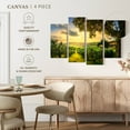 thumbnail image 4 of Elephant Stock Olive Trees Wall Art - Horizontal Multi Panel Canvas - Living Room Wall Decor - Places Multi Panel - Yellow And Green Decor - 68" x 42", 4 of 4