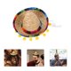 thumbnail image 2 of Mini sombrero mexicano para niños y mascotas, lindos accesorios para el cabello para mujeres, decoraciones para fiestas y disfraces mexicanos, sombrero pequeño para perros y gatos., 2 of 6