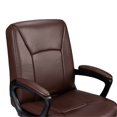 thumbnail image 3 of Poundex Furniture Modern Faux Leather Office Chair in Brown Color, 3 of 9