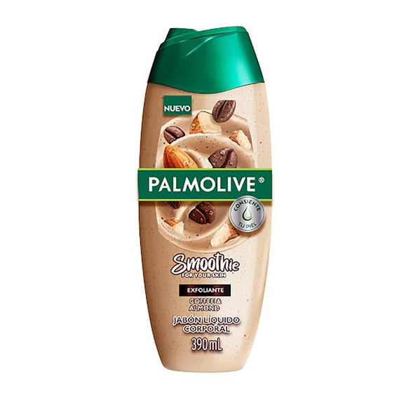 Jabón Líquido Corporal Palmolive Smoothie Café y Aceite de Almendras 390 ml