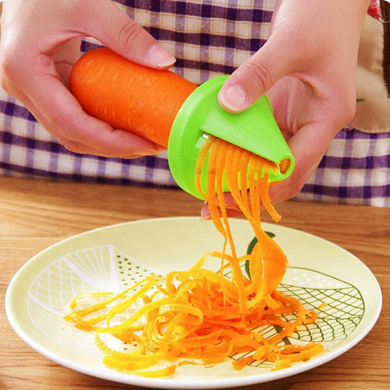 Yinmgmhj Kitchen Funnel Model Spiral Slicer Vegetable Shred Carrot Radish  Cutter GN Peeler 