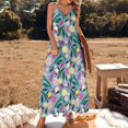 thumbnail image 3 of Lemon Roses Sleeveless Dress elegant chic women dresses promotion Party dresses, 3 of 5