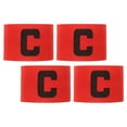 thumbnail image 1 of HEALEEP 4Pcs Professional Football Captain Armband Durable Sports Band for Soccer Rugby Basketball, 1 of 8
