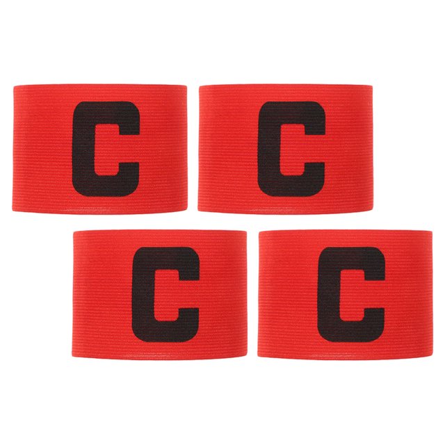 HEALEEP 4Pcs Professional Football Captain Armband Durable Sports Band for Soccer Rugby Basketball